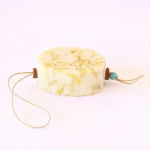 Savon infusé à la Fleur de Calendula et Avoine avec lien - 100 gr