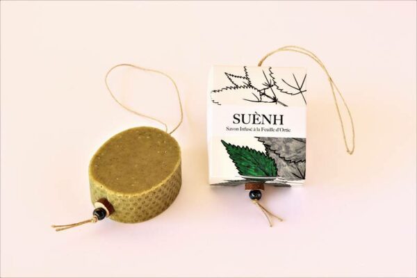 Savon infusé à la Feuille d'Ortie avec lien - 100 gr – Image 3