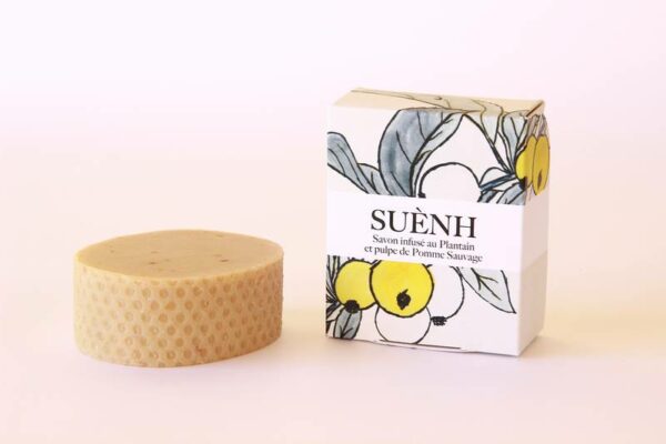 Savon infusé au Plantain et à la pulpe de pomme sauvage - 100 gr – Image 3