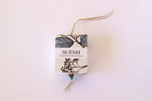 Savon infusé à la Fleur de Sureau avec lien - 100 gr – Image 3